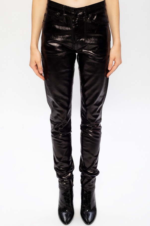 Saint laurent 2024 waxed jeans